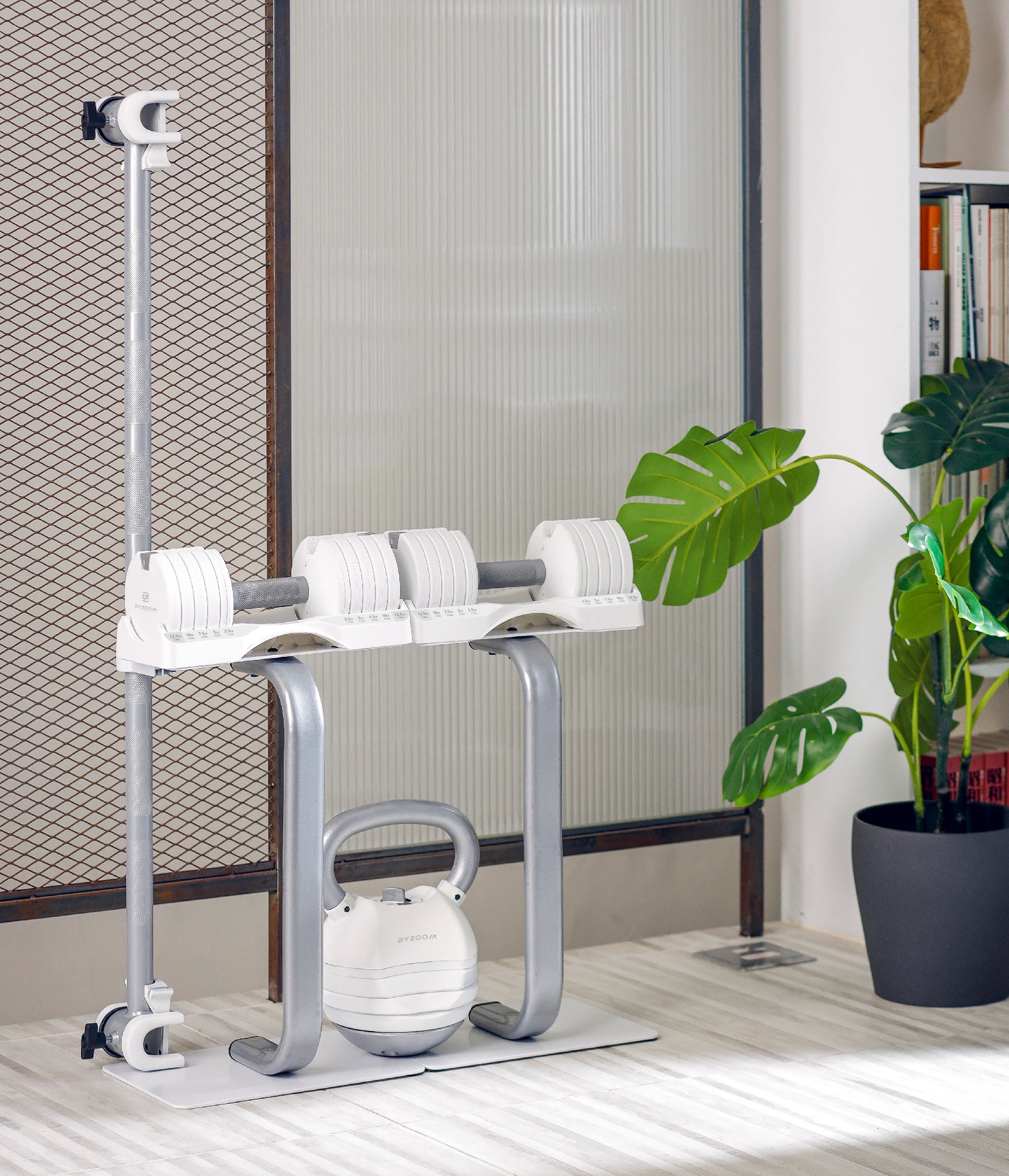 adjustable dumbell stand
