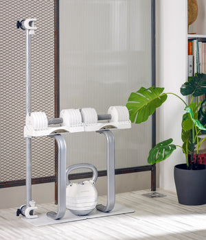 adjustable dumbell stand